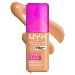 NYX – Make ‘Em Wonder Soft Matte Buildable Foundation – 14 True Beige