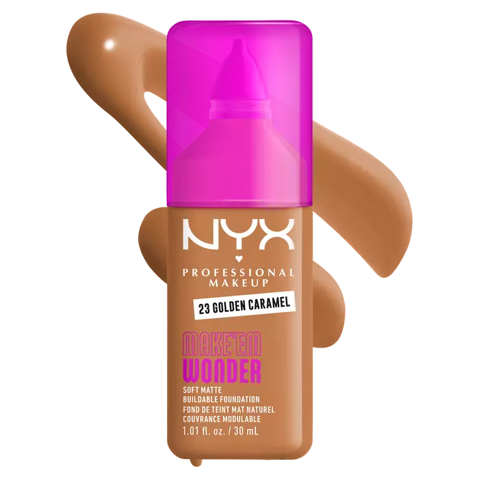 NYX – Make ‘Em Wonder Soft Matte Buildable Foundation – 23 Golden Caramel