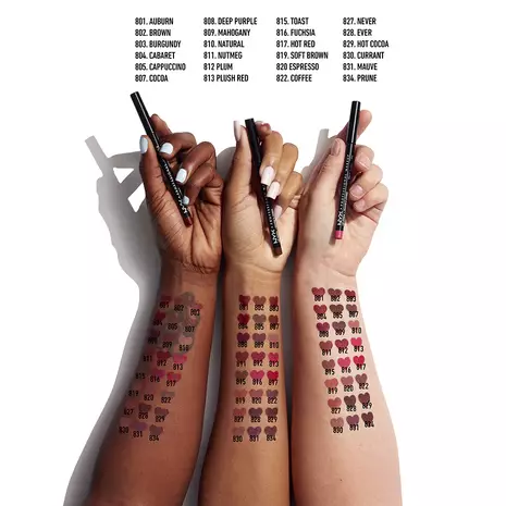 NYX Slim Lip Pencil Creamy Long-Wearing Lip Liner – Shade: Brown