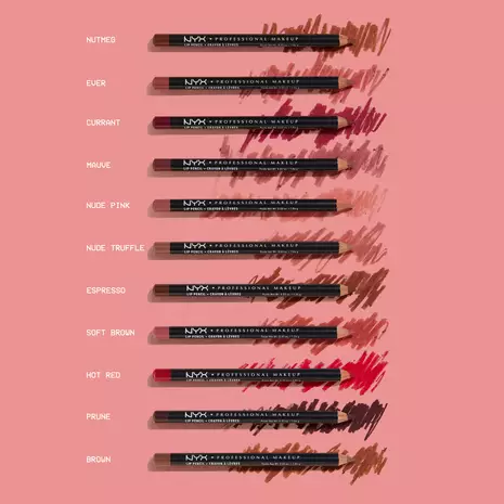 NYX Slim Lip Pencil Creamy Long-Wearing Lip Liner – Shade: Brown