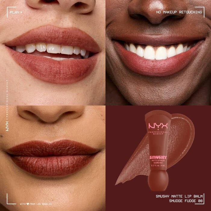 NYX – Smushy Matte Lip Balm – 08 Smudge Fudge