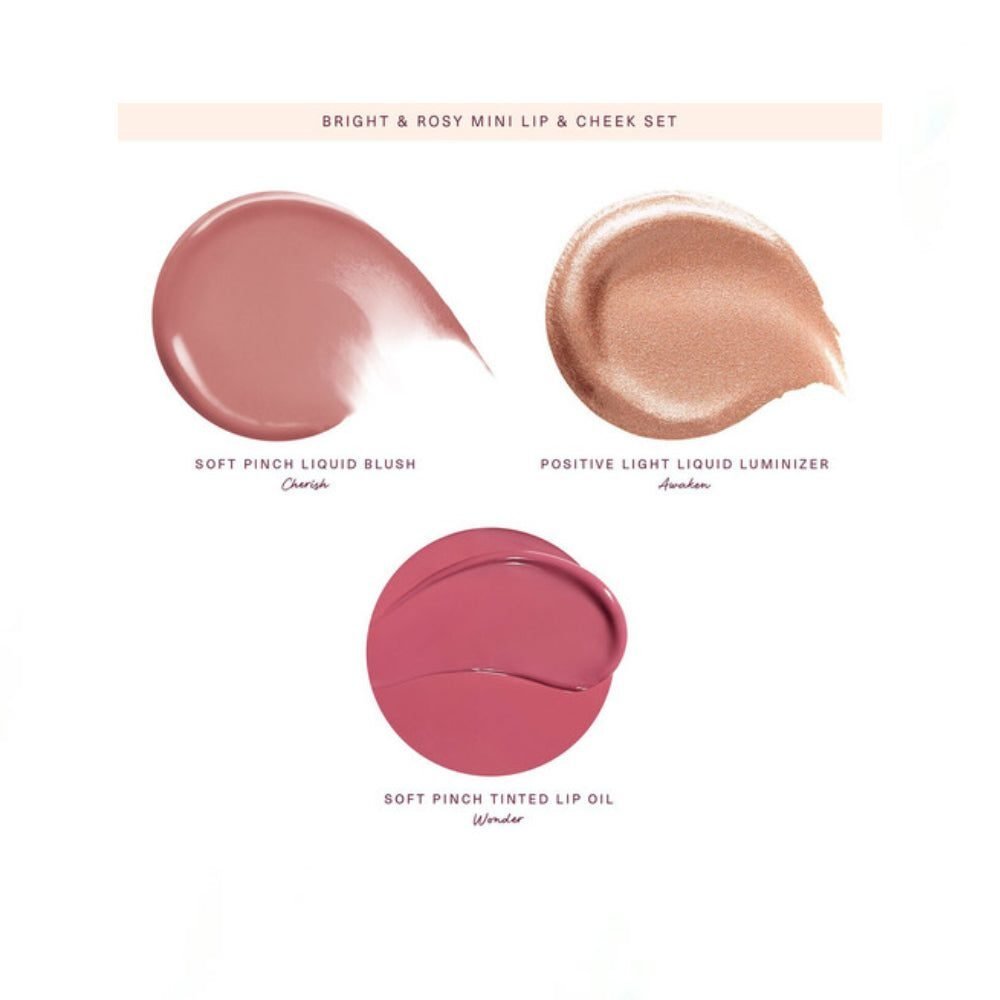 Rare Beauty Bright & Rosy Soft Pinch Mini Cheek & Lip Set