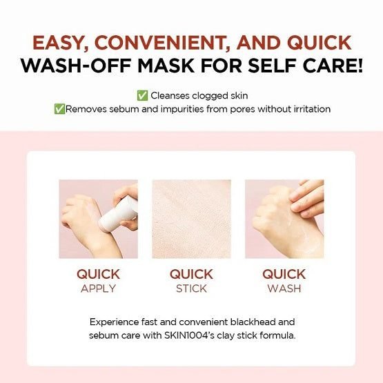 SKIN 1004 MADAGASCARA – Centella Poremizing Quick Clay Stick Mask – 27g