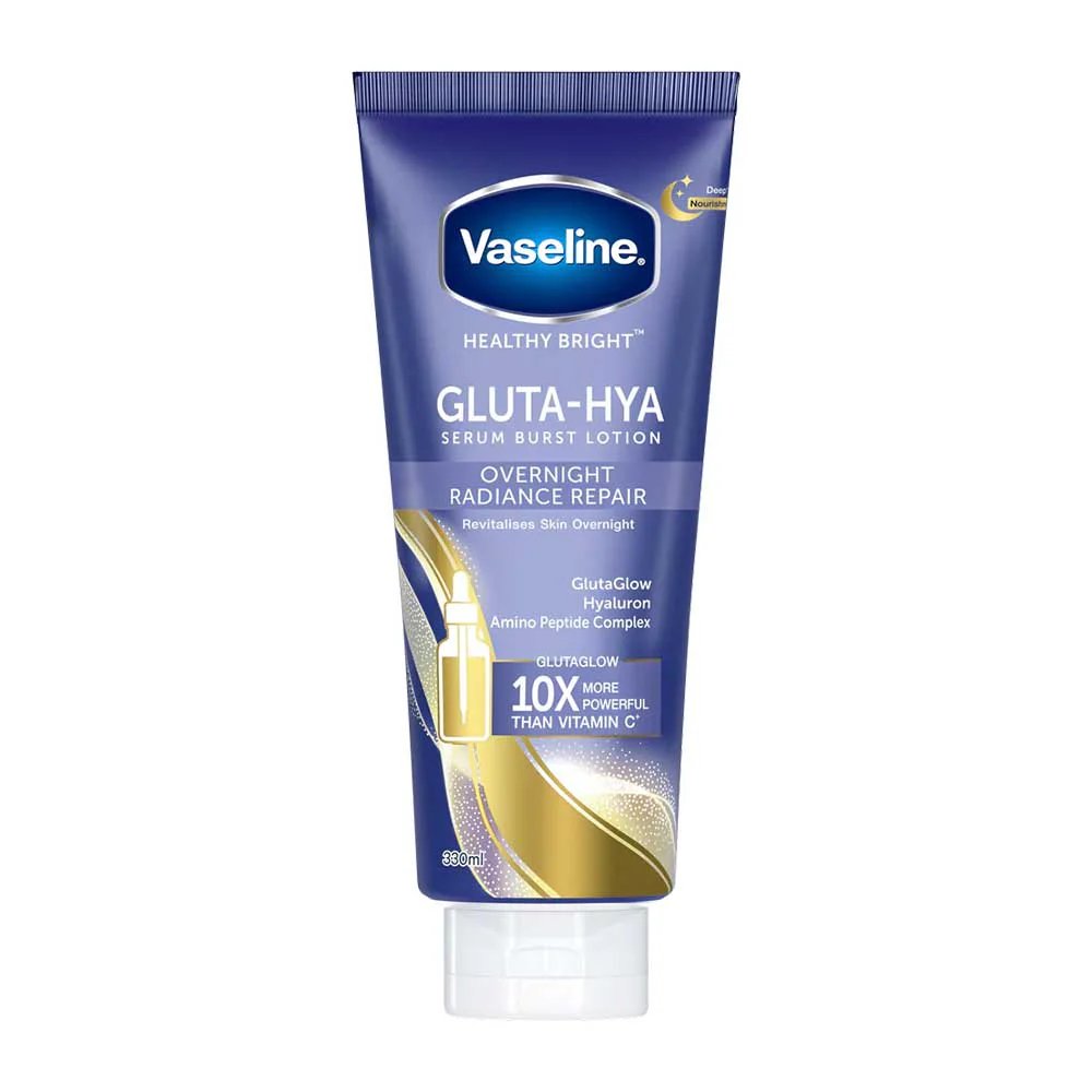 VASELINE – Gluta-Hya Serum Burst Lotion Overnight Radiance Repair – 200ML