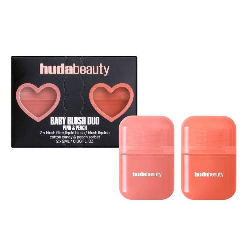 Huda Beauty | Baby Blush Duo Pink And Peach